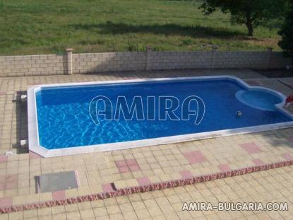 Furnished house near a lake in Bulgaria pool