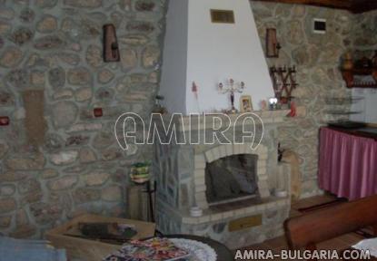 Stone house in authentic Bulgarian style fireplace